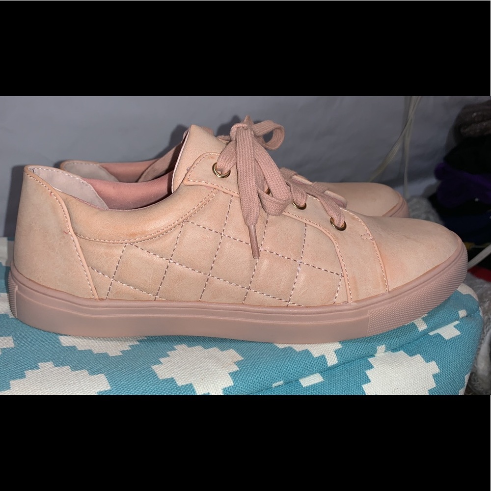 blush sneakers